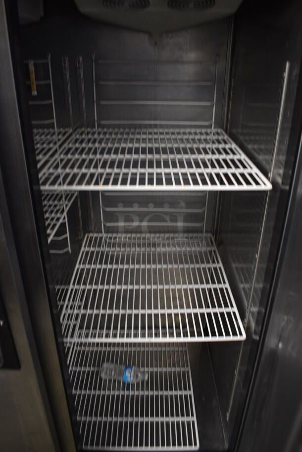 SWEET! Everest Model ESF2 Stainless Steel Commercial 2 Door Reach In Freezer w/ Poly Coated Racks on Commercial Casters. 115 Volts, 1 Phase. 49x32x79. Tested and Working! - Image 6 of 6