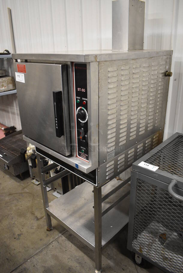 GORGEOUS! Market Forge Model ST-5G Stainless Steel Commercial Countertop Style Propane Gas Powered Single Compartment Steam Cabinet on Stand. 42,000 BTU. 24x32x68 - Image 3 of 8