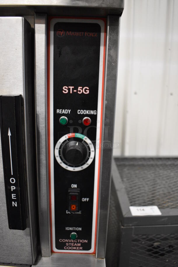 GORGEOUS! Market Forge Model ST-5G Stainless Steel Commercial Countertop Style Propane Gas Powered Single Compartment Steam Cabinet on Stand. 42,000 BTU. 24x32x68 - Image 5 of 8