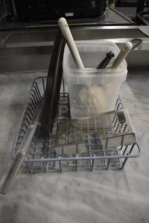 ALL ONE MONEY! Lot of Various Items Including Drop Tray Grate and Poly Bin! - Image 1 of 5