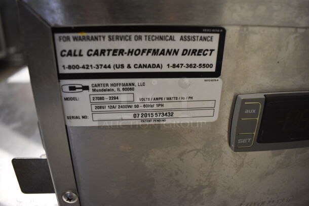GREAT! Carter Hoffmann Model 27080-2294 Stainless Steel Commercial Warming Merchandiser Display Case. 208 Volts, 1 Phase. 31.5x29.5x26. Cannot Test Due To Plug Style - Image 4 of 8