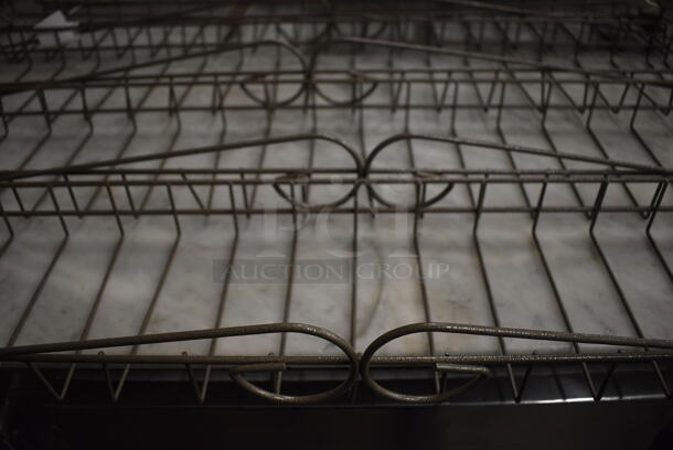 4 Brown Metal Chip Racks for Subway Sandwich Make Line. 38x7.5x4. 4 Times Your Bid! - Image 5 of 5