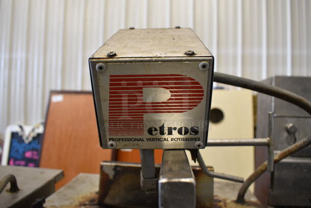 GREAT! Petros Stainless Steel Commercial Countertop Natural Gas Powered Vertical Rotisserie Gyro Machine. 17.5x19x47 - Image 5 of 7