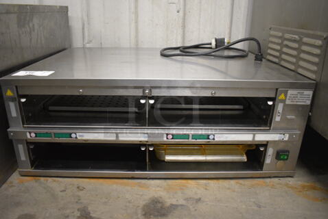 GREAT! Stainless Steel Commercial Countertop Electric Powered Dedicated Holding Cabinet. 32x24x12. Cannot Test Due To Plug Style