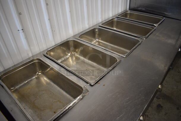 NICE! Stainless Steel Commercial Electric Powered 5 Well Steam Table w/ Undershelf. 72.5x34x35. Cannot Test Due To Plug Style - Image 3 of 6