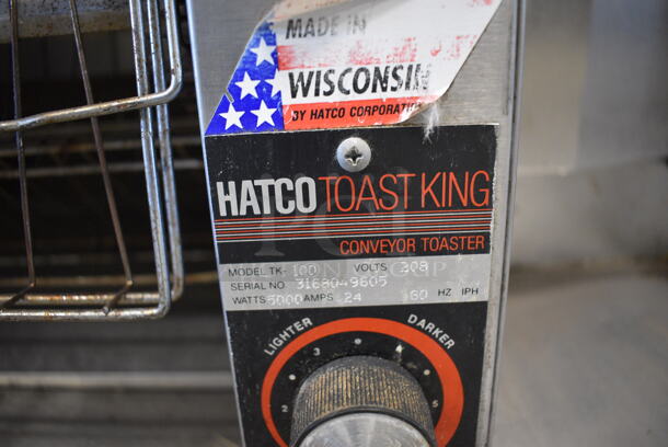 NICE! Hatco Model TK-100 Stainless Steel Commercial Countertop Electric Powered Vertical Conveyor Toaster. 208 Volts, 1 Phase. 22x14.5x33 - Image 5 of 5