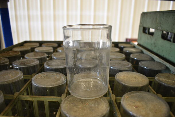 36 Beverage Glasses in Dish Caddy. 3x3x4. 36 Times Your Bid! - Image 1 of 3