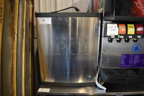 ALL ONE MONEY! Lot of Manitowoc Model QY0424A Stainless Steel Commercial Air Cooled Ice Machine Head and SerVend Model MD175 Stainless Steel Commercial 8 Flavor Carbonated Beverage Machine. 115 Volts, 1 Phase. 24x30x65 - Image 3 of 9