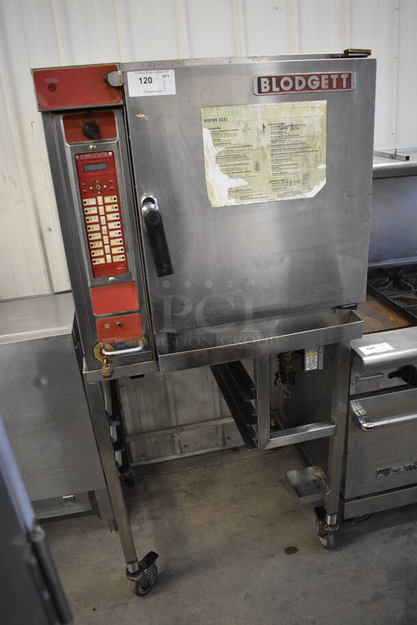 GORGEOUS! Blodgett Model XL50FC Stainless Steel Commercial Electric Powered Single Compartment Convection Oven on Commercial Casters. 208 Volts, 3 Phase. 32x32x69 - Image 3 of 10