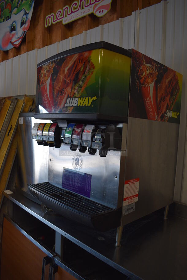ALL ONE MONEY! Lot of Manitowoc Model QY0424A Stainless Steel Commercial Air Cooled Ice Machine Head and SerVend Model MD175 Stainless Steel Commercial 8 Flavor Carbonated Beverage Machine. 115 Volts, 1 Phase. 24x30x65 - Image 5 of 9