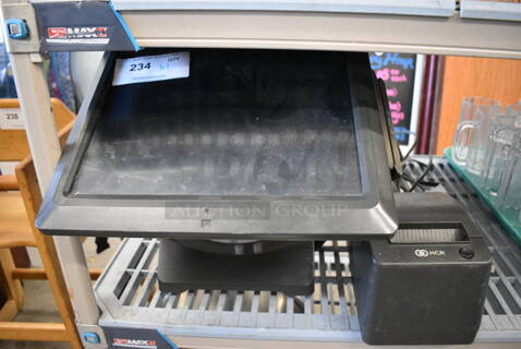 ALL ONE MONEY! Lot of NCR 15" POS Monitor w/ NCR Model 7197-6001-909 Receipt Printer!
