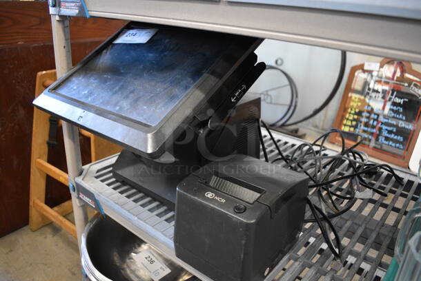 ALL ONE MONEY! Lot of NCR 15" POS Monitor w/ NCR Model 7197-6001-909 Receipt Printer! - Image 2 of 4