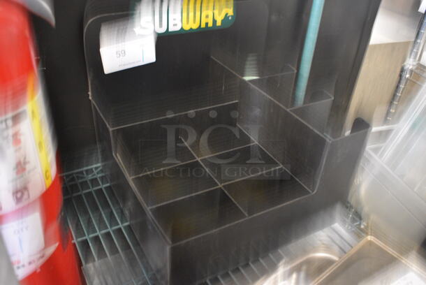 Black Countertop Multi Compartment Bin. 15.5x14x12.5 - Image 4 of 5