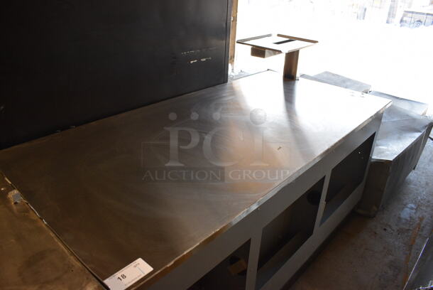 Duke Stainless Steel Commercial Cashier Station to Sandwich Make Line. 73x34x45 - Image 2 of 5