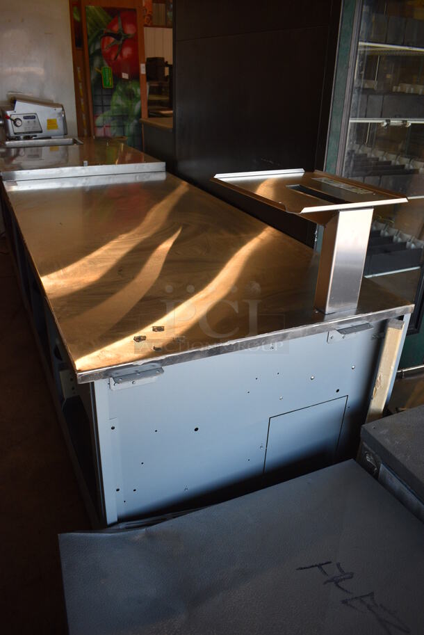 Duke Stainless Steel Commercial Cashier Station to Sandwich Make Line. 73x34x45 - Image 4 of 5