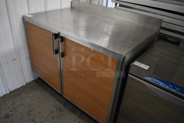 NICE! Duke Model RUF48M Stainless Steel Commercial 2 Door Work Top Cooler w/ Poly Coated Racks. 120 Volts, 1 Phase. 48x30x40.5 - Image 2 of 6