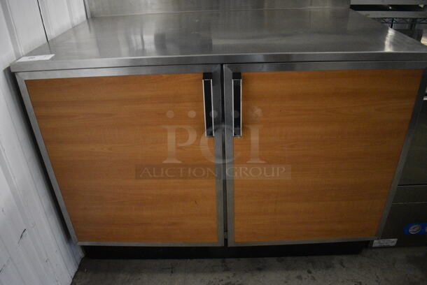 NICE! Duke Model RUF48M Stainless Steel Commercial 2 Door Work Top Cooler w/ Poly Coated Racks. 120 Volts, 1 Phase. 48x30x40.5 - Image 3 of 6