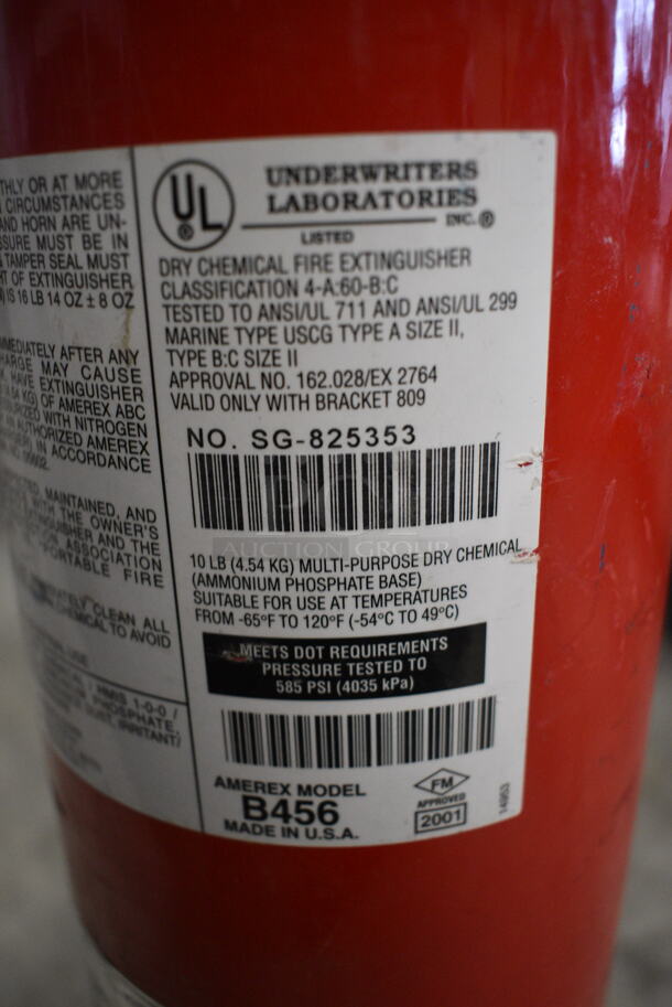 Amerex Fire Extinguisher. 8x5x20 - Image 6 of 6