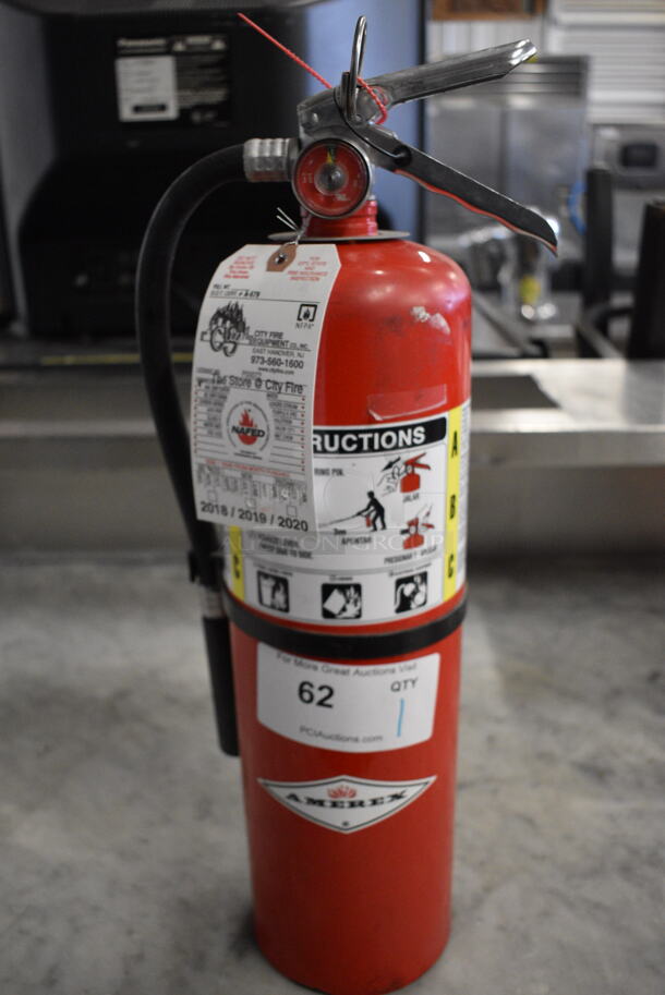 Amerex Fire Extinguisher. 8x5x20