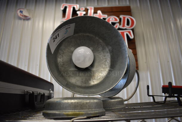 2 Metal Lights. 8.5x10x11. 2 Times Your Bid! - Image 2 of 2