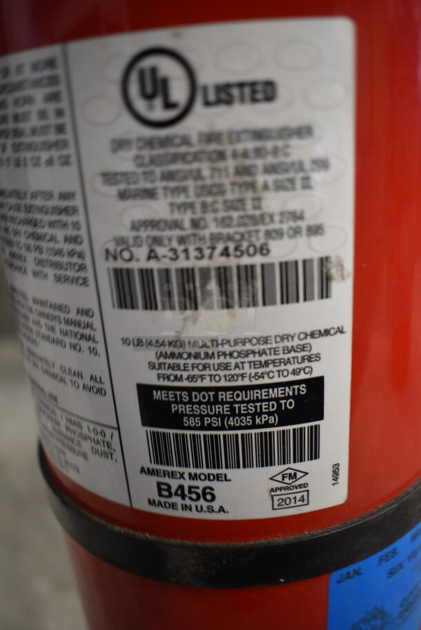 Amerex Fire Extinguisher. 8x5x20 - Image 6 of 6