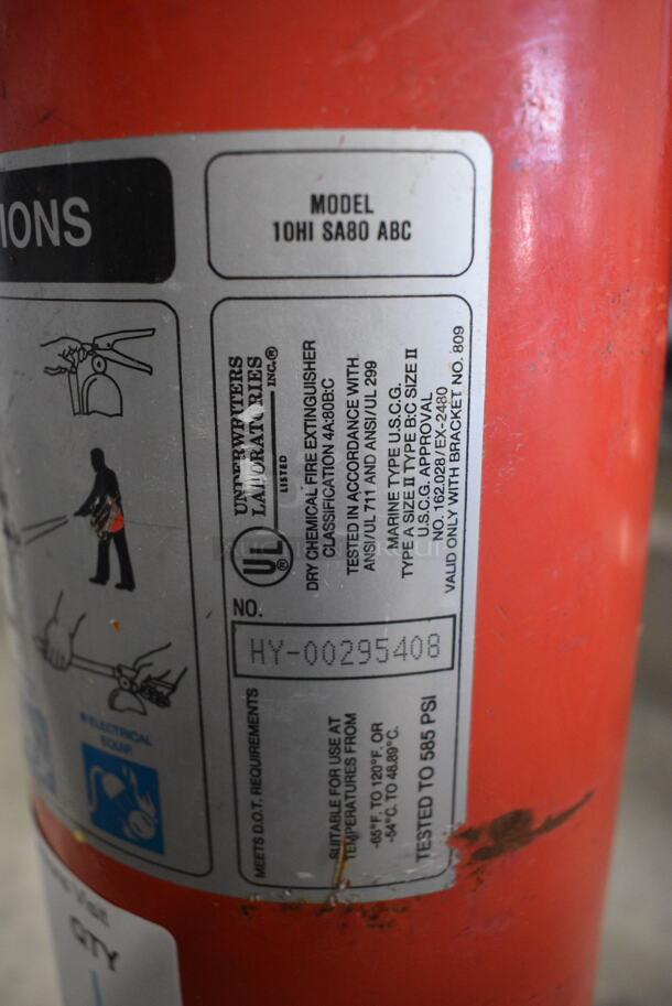Amerex Fire Extinguisher. 8x5x20 - Image 6 of 7