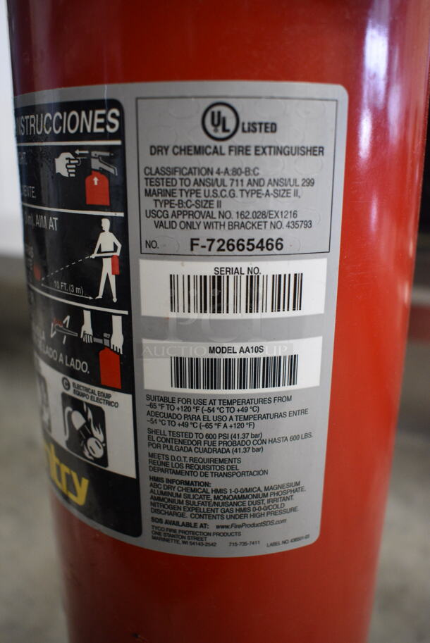 Amerex Fire Extinguisher. 8x5x20 - Image 6 of 6