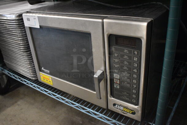 Amana Model RFS10SW2 Stainless Steel Commercial Countertop Microwave Oven. 120 Volts, 1 Phase. 21.5x19x15 - Image 3 of 7