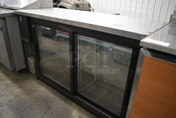 GREAT! True Model TBB-24-60G-8D Metal Commercial Back Bar Cooler Merchandiser w/ 2 Sliding Doors. 115 Volts, 1 Phase. 61x24.5x36. Cannot Test Due To Missing Power Cord - Image 3 of 7