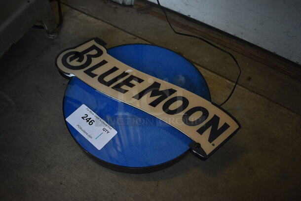 Blue Moon Light Up Sign. 17x3x13. Tested and Working! - Image 3 of 6