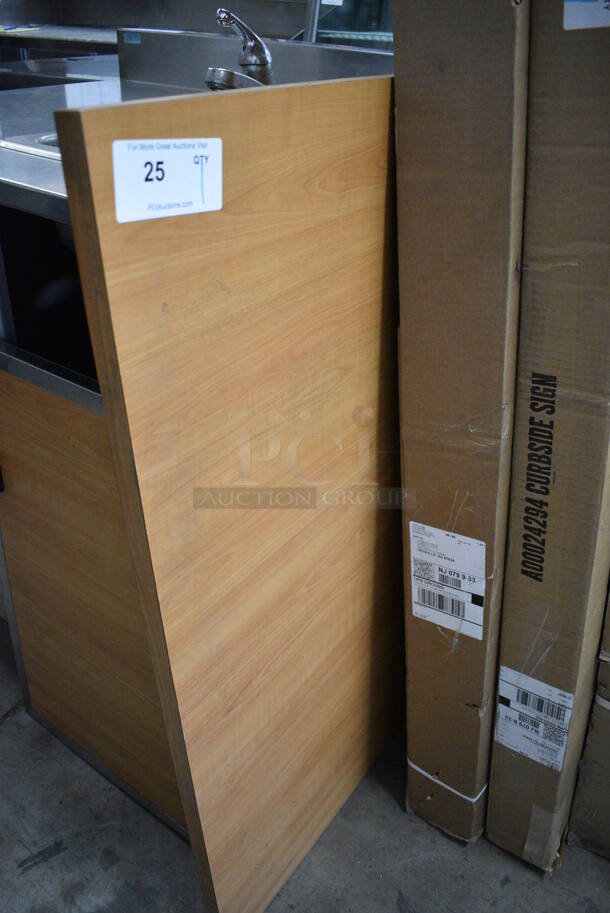 Wood Pattern Panel. 36x1x42 - Image 1 of 2