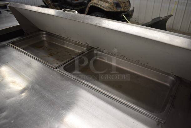 NICE! Continental Model SW48-12 Stainless Steel Commercial Sandwich Salad Prep Table Bain Marie Mega Top on Commercial Casters. 115 Volts, 1 Phase. 48x31x43. Tested and Powers On But Temps at 46 Degrees - Image 5 of 8