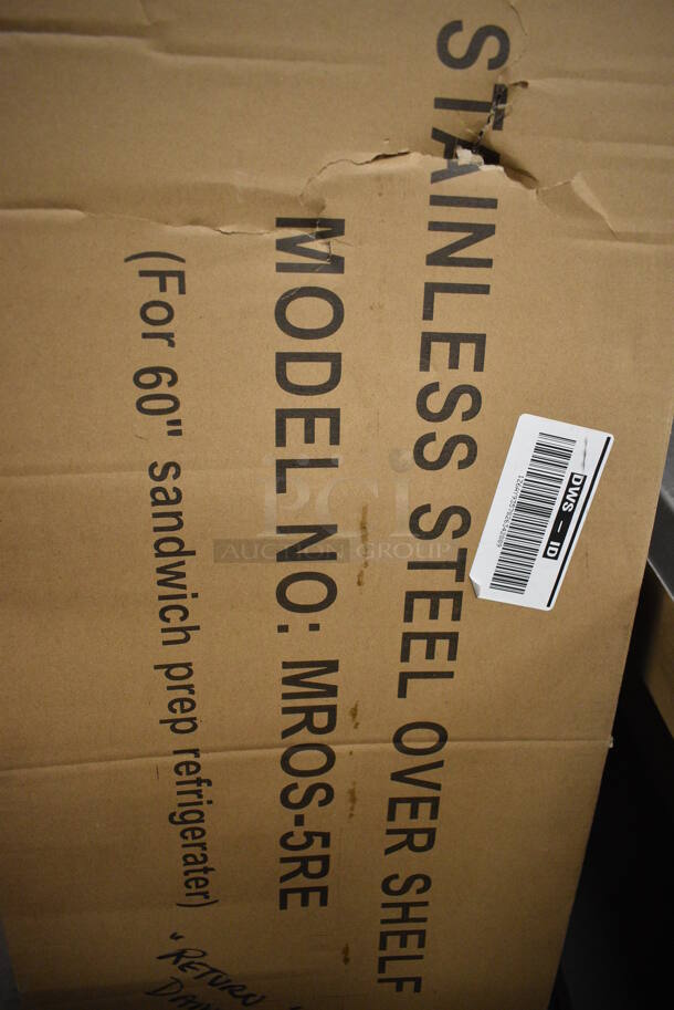 IN ORIGINAL BOX! Mixrite MROS-5RE Stainless Steel Overshelf. 60x12x35 - Image 3 of 5