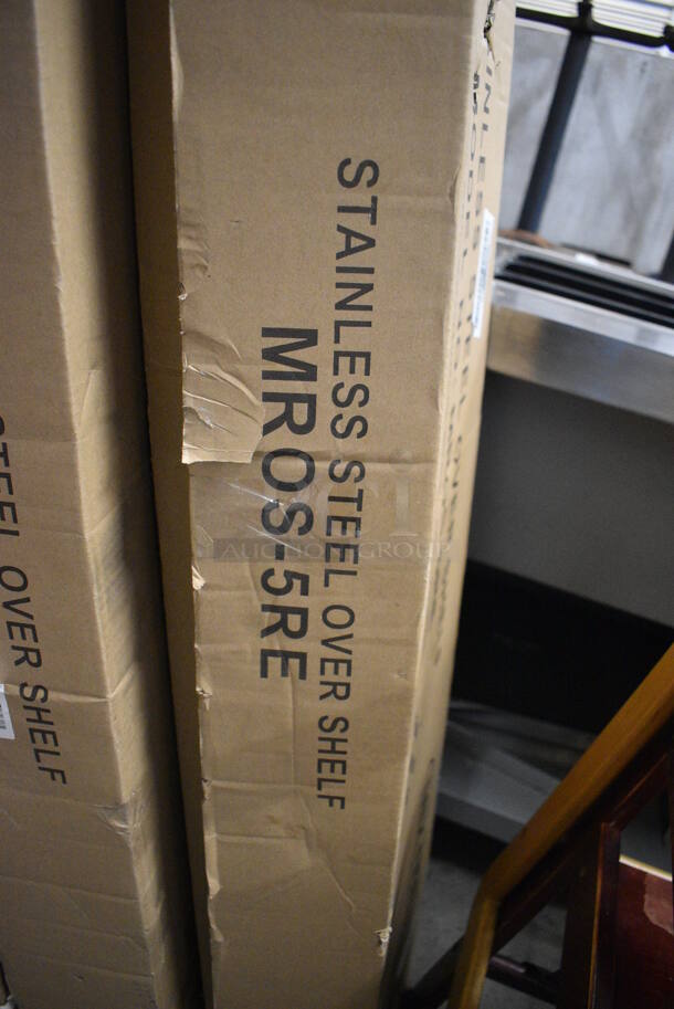 IN ORIGINAL BOX! Mixrite MROS-5RE Stainless Steel Overshelf. 60x12x35 - Image 4 of 5