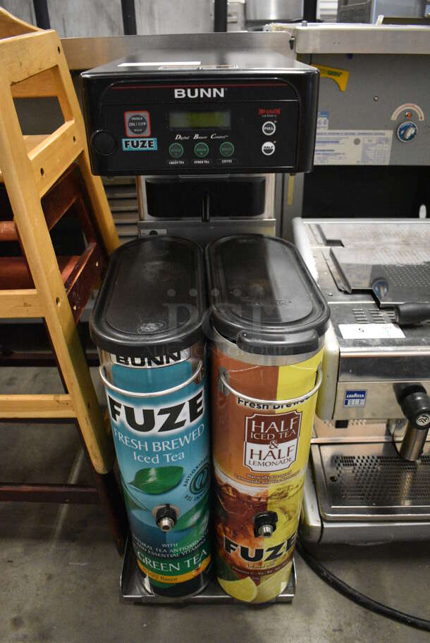 NICE! Bunn Model ITCB-DV Stainless Steel Commercial Countertop Iced Tea Machine w/ 2 Beverage Holder Dispensers. 120 Volts, 1 Phase. 12.5x24x34 - Image 1 of 4