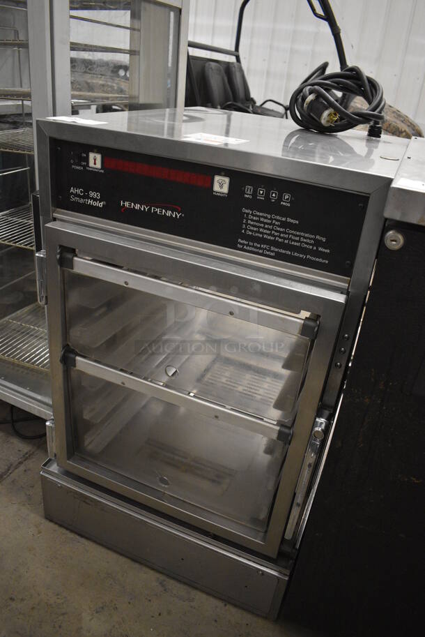 GREAT! Henny Penny Model AHC-993 Stainless Steel Commercial Electric Powered Pass Through Warming Holding Cabinet Merchandiser. 120 Volts, 1 Phase. 24x30x38. Cannot Test Due To Plug Style - Image 2 of 7