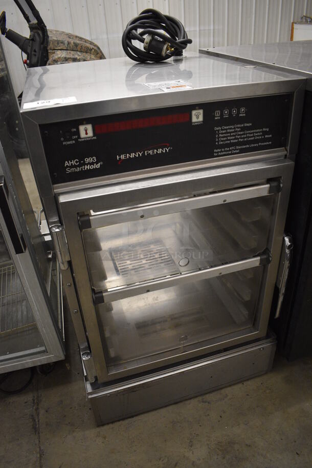 GREAT! Henny Penny Model AHC-993 Stainless Steel Commercial Electric Powered Pass Through Warming Holding Cabinet Merchandiser. 120 Volts, 1 Phase. 24x30x38. Cannot Test Due To Plug Style - Image 3 of 7