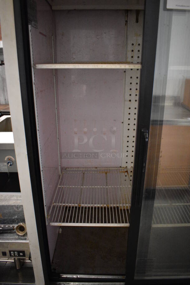 WOW! Turbo Air Model TGM-35R ENERGY STAR Metal Commercial 2 Door Reach In Cooler Merchandiser w/ Poly Coated Racks. 115 Volts, 1 Phase. 42x30x79. Tested and Powers On But Does Not Get Cold - Image 5 of 7