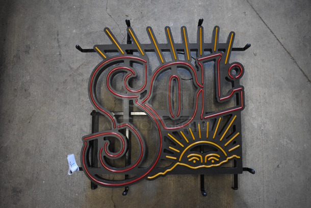 Sol Light Up Sign. Does Not Come w/ Power Cord. 19x3x19