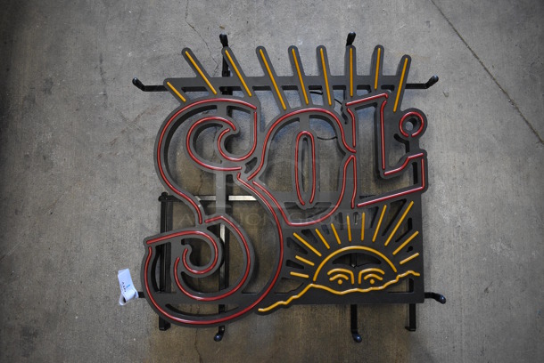 Sol Light Up Sign. Does Not Come w/ Power Cord. 19x3x19 - Image 1 of 4