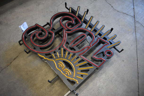 Sol Light Up Sign. Does Not Come w/ Power Cord. 19x3x19 - Image 2 of 4