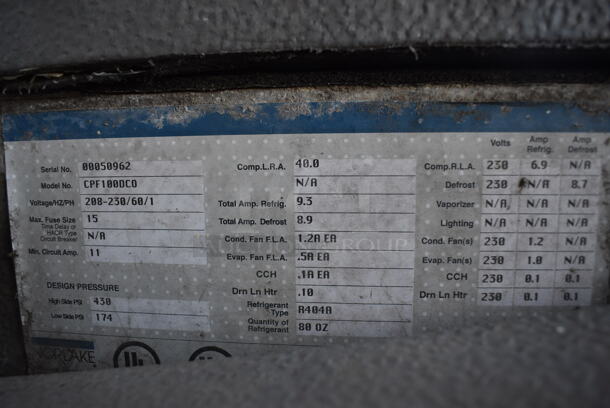 FANTASTIC! Norlake 6'x8'x6.5' SELF CONTAINED Walk In Freezer Box w/ Floor, Copeland Compressor and Norlake Model CPF100DCO Condenser. 208-230 Volts, 1 Phase. 6'x8'x6.5' - Image 5 of 6