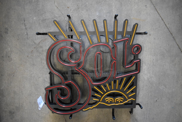 Sol Light Up Sign. Does Not Come w/ Power Cord. 19x3x19 - Image 4 of 4