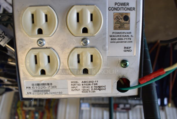 Powervar Model ABC202-11 Power Conditioner. 5x7.5x4 - Image 4 of 4
