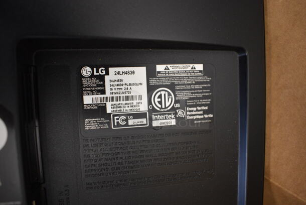 2 Monitors; LG Model 24LH4830 24" and LG Model 23MP55HQ-P 23". 2 Times Your Bid!  - Image 3 of 7