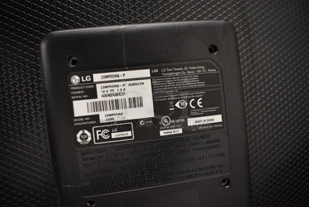 2 Monitors; LG Model 24LH4830 24" and LG Model 23MP55HQ-P 23". 2 Times Your Bid!  - Image 6 of 7