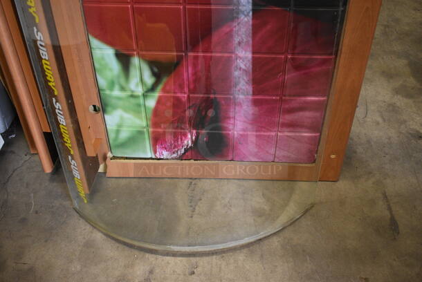Curved Glass Pane for Subway Sandwich Make Line. 59.5x24x7 - Image 2 of 4