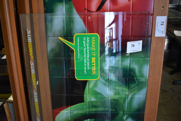 Curved Glass Pane for Subway Sandwich Make Line. 59.5x24x7 - Image 3 of 4