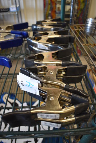 14 Anvil 2" Spring Clamps. 6". 14 Times Your Bid!