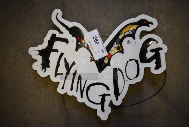 Flying Dog Light Up Sign. Does Not Come w/ Power Cord. 20x1x17